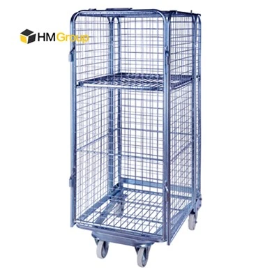 Carrello portaoggetti con rotelle in rete