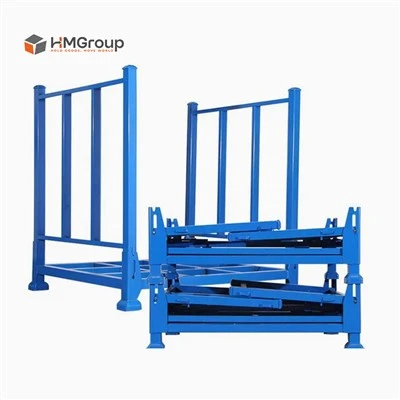 Scaffale impilabile pieghevole in metallo